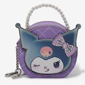 NWT Kuromi Dress Up Pearls Purple Pink Coins Purse